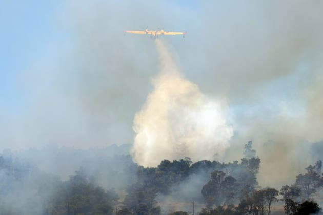 Wildfire continues to burn in Sicily s Trapani region as aerial response intensifies TRAPANI, ITALY - JUNE 14: Firefighting aircraft and helicopters operate to extinguish a wildfire that broke out in a maquis area near the Grande Montagna location in Trapani, on the west of Italy s Sicily Island, on June 14, 2026. The wildfire, which started yesterday afternoon, continues to spread despite ongoing aerial and ground efforts. Alberto Lo Bianco Anadolu Trapani Italy. Editorial use only. Please get in touch for any other usage.  Copyright: x2026xAnadoluxAlbertoxLoxBiancox