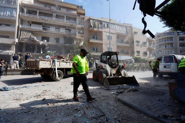 June 14, 2026, Souhen Suberbs Of Beirut, Beirut, lebanon: Emergency teams continued search and rescue operations following an Israeli airstrike on the Ghobeiry area in BeirutÃ¢â‚¬â ¢s southern suburbs. According to updated preliminary figures, the strike killed three people and injured fifteen others. Civil Defense and ambulance crews worked through the rubble of damaged buildings searching for possible missing victims, while authorities assessed extensive destruction to nearby residential buildings and commercial shops. Souhen Suberbs Of Beirut lebanon - ZUMAb339 20260614_znp_b339_006 Copyright: xAbdulxKaderxAlxBayx