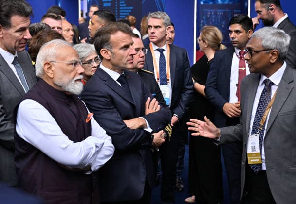 Barhat Innovates Fair - Nice Indian Prime Minister Narendra Modi and French President Emmanuel Macron attend the Barhat Innovates Fair in Nice, France on June 14, 2026. Photo by Laurent Coust ABACAPRESS.COM Nice France  Copyright: xCoustxLaurent ABACAx