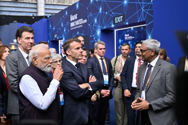 Barhat Innovates Fair - Nice Indian Prime Minister Narendra Modi and French President Emmanuel Macron attend the Barhat Innovates Fair in Nice, France on June 14, 2026. Photo by Laurent Coust ABACAPRESS.COM Nice France  Copyright: xCoustxLaurent ABACAx