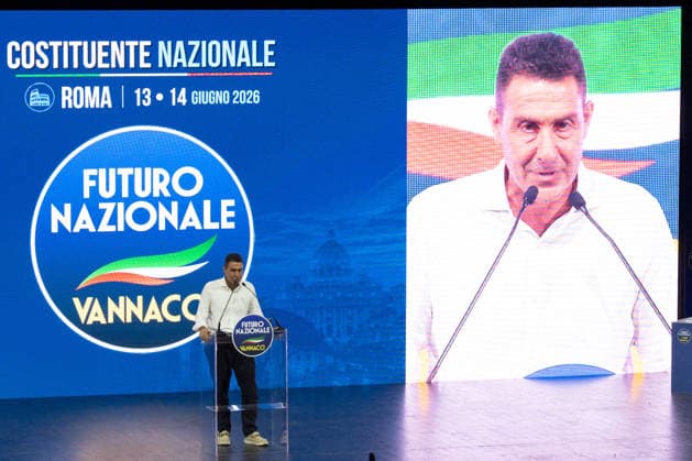 Roberto Vannacci Closes the Constituent Assembly of Futuro Nazionale - Rome Concluding remarks by General Roberto Vannacci, founder of Futuro Nazionale, during the party s Constituent Assembly in Rome, Italy on June 14, 2026. Photo by Andrea Bracaglia ABACAPRESS.COM Rome Italy Italy  Copyright: xBracagliaxAndrea ABACAx
