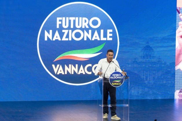 Roberto Vannacci Closes the Constituent Assembly of Futuro Nazionale - Rome Concluding remarks by General Roberto Vannacci, founder of Futuro Nazionale, during the party s Constituent Assembly in Rome, Italy on June 14, 2026. Photo by Andrea Bracaglia ABACAPRESS.COM Rome Italy Italy  Copyright: xBracagliaxAndrea ABACAx
