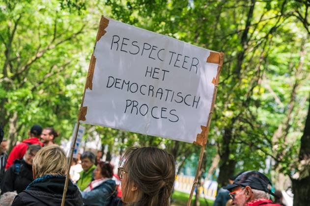 People take the streets for an European demonstration against militarisation under the slogan For social justice and against war , organised by Stop Militarisation platform in Brussels, Sunday 14 June 2026.  EMILExWINDAL 177639059