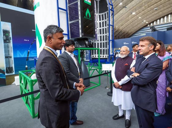 PM Modi visits an exhibition at the Bharat Innovates 2026 event in Nice Nice France , Jun 14 (ANI): Prime Minister Narendra Modi visits an exhibition at the Bharat Innovates 2026 event, in Nice on Sunday. French President Emmanuel Macron also present. (Narendra Modi Photo Gallery ANI Photo) Nice France Copyright: xANIx ANI_20260614312