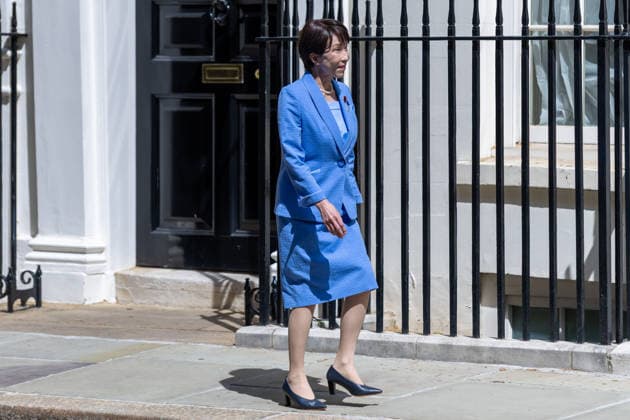 June 14, 2026, London, United Kingdom: Japanese Prime Minister, Sanae Takaichi arrives in Downing Street to meet British Prime Minister Keir Starmer London United Kingdom - ZUMAs197 20260614_aaa_s197_062 Copyright: xPhilxLewisx