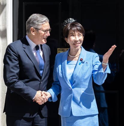June 14, 2026, London, England, United Kingdom: UK Prime Minister KEIR STARMER welcomes Prime Minister of Japan SANAE TAKAICHI to 10 Downing Street. London United Kingdom - ZUMAs262 20260614_zip_s262_011 Copyright: xTayfunxSalcix