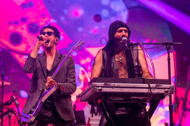 June 13, 2026, Manchester, Tennessee, U.S: DAVID MACKLOVITCH and PATRICK GEMAYEL of Chromeo during the SuperJam at Bonnaroo Music and Arts Festival in Manchester, Tennessee Manchester U.S  - ZUMAs135 20260613_zap_s135_191 Copyright: xDanielxDeSloverx