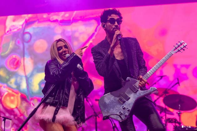June 13, 2026, Manchester, Tennessee, U.S: KESHA with DAVID MACKLOVITCH of Chromeo during the SuperJam at Bonnaroo Music and Arts Festival in Manchester, Tennessee Manchester U.S  - ZUMAs135 20260613_zap_s135_195 Copyright: xDanielxDeSloverx