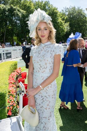 Prix De Diane Longines 2026 - Chantilly Princess Maria-Chiara de Bourbon Siciles attends the Prix de Diane Longines 2026 at Hippodrome de Chantilly on June 14, 2026 in Chantilly, France. Photo by Laurent Zabulon ABACAPRESS.COM Chantilly France  Copyright: xZabulonxLaurent ABACAx