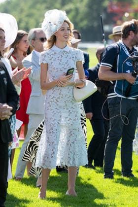 Prix De Diane Longines 2026 - Chantilly Princess Maria-Chiara de Bourbon Siciles attends the Prix de Diane Longines 2026 at Hippodrome de Chantilly on June 14, 2026 in Chantilly, France. Photo by Laurent Zabulon ABACAPRESS.COM Chantilly France  Copyright: xZabulonxLaurent ABACAx