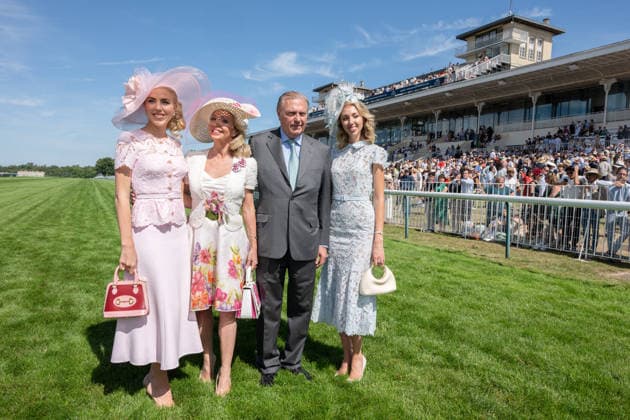 Prix De Diane Longines 2026 - Chantilly Princess Maria-Carolina de Bourbon Siciles, Princess Camilla de Bourbon Siciles, Prince Charles de Bourbon Siciles and Princess Maria-Chiara de Bourbon Siociles attend the Prix de Diane Longines 2026 at Hippodrome de Chantilly on June 14, 2026 in Chantilly, France. Photo by Laurent Zabulon ABACAPRESS.COM Chantilly France  Copyright: xZabulonxLaurent ABACAx