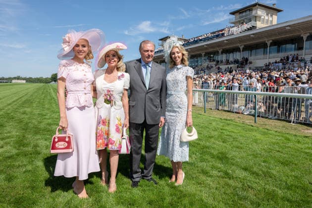 Prix De Diane Longines 2026 - Chantilly Princess Maria-Carolina de Bourbon Siciles, Princess Camilla de Bourbon Siciles, Prince Charles de Bourbon Siciles and Princess Maria-Chiara de Bourbon Siociles attend the Prix de Diane Longines 2026 at Hippodrome de Chantilly on June 14, 2026 in Chantilly, France. Photo by Laurent Zabulon ABACAPRESS.COM Chantilly France  Copyright: xZabulonxLaurent ABACAx