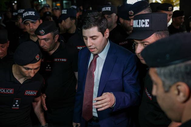 ARMENIA, YEREVAN - JUNE 14, 2026: Yerevan s Deputy Mayor Suren Grigoryan is seen in the offices of the Central Electoral Commission of Armenia during the announcement of the results of the 2026 Armenian parliamentary election. Alexander Patrin TASS  93817051