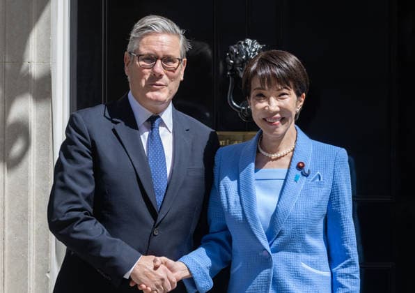 June 14, 2026, London, England, United Kingdom: UK Prime Minister KEIR STARMER welcomes Prime Minister of Japan SANAE TAKAICHI to 10 Downing Street. London United Kingdom - ZUMAs262 20260614_zip_s262_008 Copyright: xTayfunxSalcix