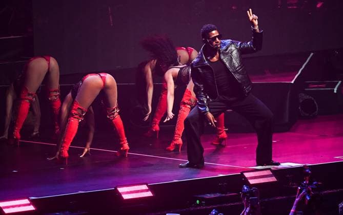Russia Entertainment Derulo 9189364 14.06.2026 American singer, songwriter and dancer Jason Derulo performs during a concert at the CSKA Arena sports complex, in Moscow, Russia. Maksim Blinov Sputnik Moscow Russia  Copyright: xMaksimxBlinovx