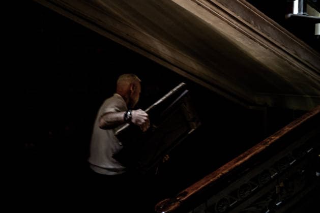 Aftermath of a Russian drone attack in Kharkiv KHARKIV, UKRAINE - JUNE 14: Ihor Terekhov, Mayor of Kharkiv, rescues a painting after a Russian drone attack in Kharkiv, Ukraine, on June 14, 2026. Vincenzo Circosta Anadolu Kharkiv Ukraine. Editorial use only. Please get in touch for any other usage.  Copyright: x2026xAnadoluxVincenzoxCircostax