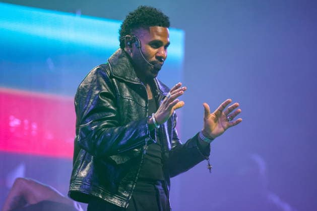 RUSSIA, MOSCOW - JUNE 14, 2026: US singer Jason Derulo performs at CSKA Arena. Artyom Geodakyan TASS  93821619