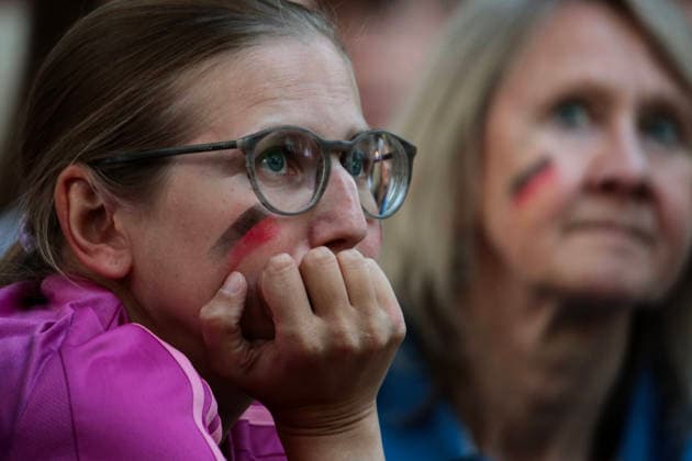 June 14, 2026, Munich, Bavaria, Germany: Germany supporters gather at a public viewing venue to watch their team s opening match at the 2026 FIFA World Cup. Munich Germany  - ZUMAm309 20260614_zip_m309_004 Copyright: xJuliusxMortsix