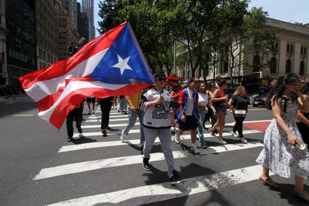 June 14, 2026, Manhattan, New York, USA: New York, New York June 14,.2026..The 69th Annual National Puerto Rican Day Parade on Sunday, June 14th, 2026, in New York City. Marches along Fifth Avenue and honors the rich heritage and contributions of Puerto Ricans across the nation! Manhattan USA  - ZUMAct2_ 20260614_faf_ct2_019 Copyright: xBrucexCotlerx