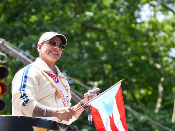New York, NY June 14: Reggaeton artist Daddy Yankee, serving as Grand Marshal, participates in the National Puerto Rican Day Parade along Fifth Avenue in Manhattan on June 14, 2026. Credit: Xavier Diaz . USA  - ZUMAa123 20260614_zaa_a123_044 Copyright: xAdMediax