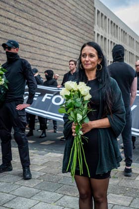 June 14, 2026, Den Haag, South Holland, Netherlands: Den Haag, 14 June 2026. Around 50 far-right demonstrators gathered on Burgemeester Patijnlaan for a memorial march for Henry Nowak (18, British Polish university student). Nowak was killed on 3 December 2025 by Vickrum Singh Digwa in Southampton, England. The march ended at the Embassy of Great Britain, where demonstrators laid a wreath and flowers, and held banners saying Ã¢â‚¬oeJustice for HenryÃ¢â‚¬Â and Ã¢â‚¬oeWhite Lives MatterÃ¢ Den Haag Netherlands - ZUMAp202 20260614_zip_p202_010 Copyright: xJamesxPetermeierx