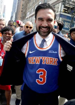 June 14, 2026, New York, New York, USA: NYC Mayor ZOHRAN MAMDANI seen at the 69th Annual National Puerto Rican Parade held on 5th Avenue. New York USA  - ZUMAk03_ 20260614_zaf_k03_016 Copyright: xNancyxKaszermanx