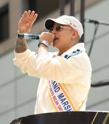 June 14, 2026, New York, New York, USA: Grand Marshall of the parade Puerto Rican rapper, singer, known as the King of Reggaeton DADDY YANKEE seen at the 69th Annual National Puerto Rican Parade held on 5th Avenue. New York USA  - ZUMAk03_ 20260614_zaf_k03_104 Copyright: xNancyxKaszermanx