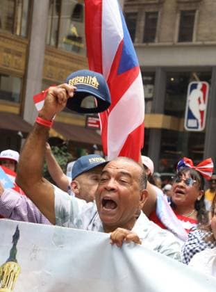 June 14, 2026, New York, New York, USA: Congressmember ADRIANO ESPAILLAT seen at the 69th Annual National Puerto Rican Parade held on 5th Avenue. New York USA - ZUMAk03_ 20260614_zaf_k03_067 Copyright: xNancyxKaszermanx