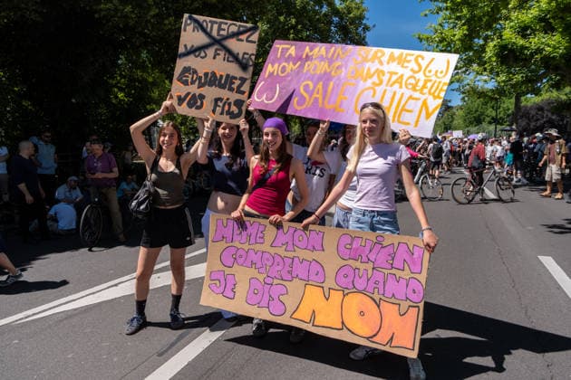 Reportage - G7 Summit Protests Geneve, Switzerland, 14 06 2026. during G7 Summit Protests, Reportage in Geneve, Switzerland, June 14 2026 Geneve City center Switzerland Copyright: xLeonardoxGaravagliax xLiveMediax LPN_2523587