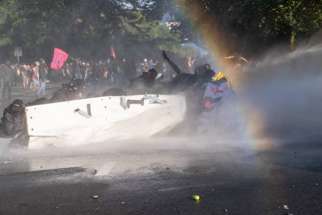 Reportage - G7 Summit Protests Geneve, Switzerland, 14 06 2026. during G7 Summit Protests, Reportage in Geneve, Switzerland, June 14 2026 Geneve City center Switzerland Copyright: xLeonardoxGaravagliax xLiveMediax LPN_2523624