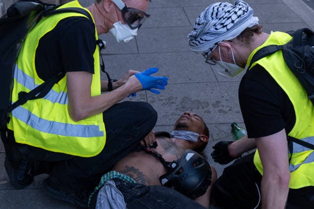 Reportage - G7 Summit Protests Geneve, Switzerland, 14 06 2026. during G7 Summit Protests, Reportage in Geneve, Switzerland, June 14 2026 Geneve City center Switzerland Copyright: xLeonardoxGaravagliax xLiveMediax LPN_2523625