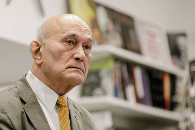Belarusian dissident Zianon Pazniak presents poetry book in Warsaw - 14 Jun 2026 Zianon Pazniak listens to a question from the audience during the presentation of his poetry collection Beloved and Beautiful Vilnius Region at a Belarusian bookstore in Warsaw. Zianon Pazniak — a Belarusian politician and dissident, archaeologist and photographer, poet and writer, who has lived in exile since 1996. He is one of the founders of the Belarusian Popular Front. Warsaw Poland Copyright: xVolhaxShukailax xSOPAxImagesx VSHUKAILA_8115