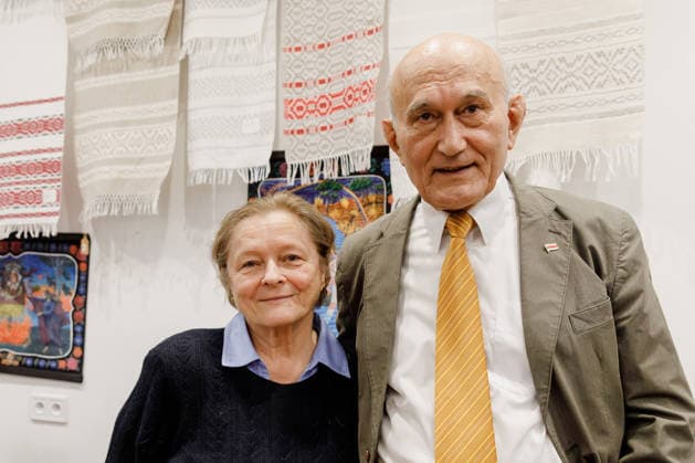 Belarusian dissident Zianon Pazniak presents poetry book in Warsaw - 14 Jun 2026 Zianon Pazniak and Halina Pazniak pose together after the presentation of his poetry collection Beloved and Beautiful Vilnius Region at a Belarusian bookstore in Warsaw. Zianon Pazniak — a Belarusian politician and dissident, archaeologist and photographer, poet and writer, who has lived in exile since 1996. He is one of the founders of the Belarusian Popular Front. Warsaw Poland Copyright: xVolhaxShukailax xSOPAxImagesx VSHUKAILA_8266