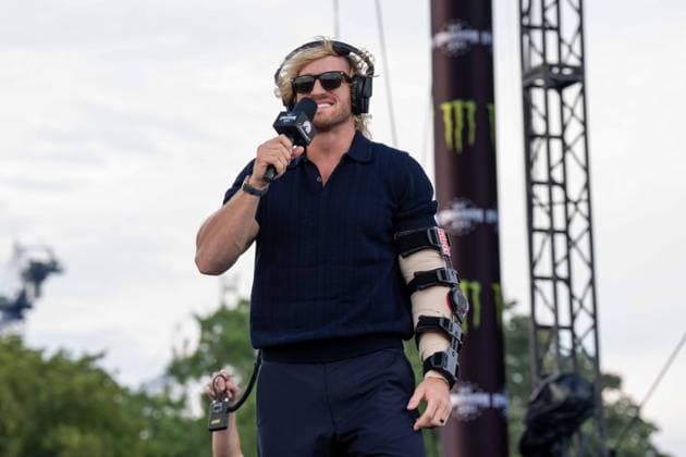 June 14, 2026, Washington, District Of Columbia, USA: The Impaulsive podcast, hosted by LOGAN PAUL and MIKE MAJLAK, records a live episode during the UFC Freedom 250 fan festival on the Ellipse, just south of the White House, in Washington DC. Guests NINA MARIE DANIELE and UFC Bantamweight Champion MERAB DVALISHVILI joined the show. Washington USA - ZUMAs365 20260614_znp_s365_034 Copyright: xJoeyxSussmanx
