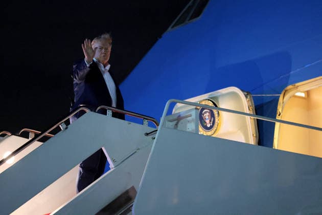 President Trump Departs For G7 Meeting In France JOINT BASE ANDREWS, MARYLAND - JUNE 15: U.S. President Donald Trump boards Air Force One on June 15, 2026 at Joint Base Andrews, Maryland. President Trump is traveling to France for the G7 Summit. (Photo by Anna Moneymaker Getty Images) Joint Base Andrews Maryland United States  Copyright: xPool ABACAx