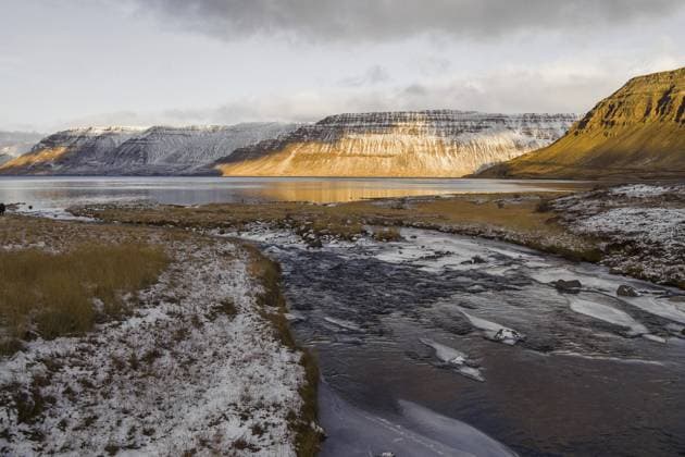 Creative Highlights World Island Bíldudalur, Fluss Dynjandisa an der Dyjandisvogur Bucht Iceland - Bíldudalur, Dynjandisa River at the Dyjandisvogur Bay Copyright: imageBROKER RLxPhotography ibxiqx17888525.jpg