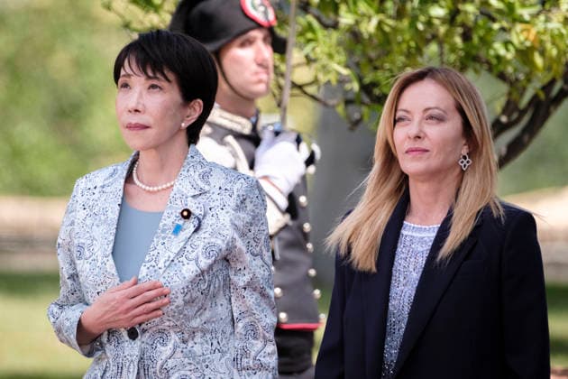 Official Visit of Japanese Prime Minister Sanae Takaichi to Italy Italian Prime Minister Giorgia Meloni meets with Japanese Prime Minister Sanae Takaichi during her official visit to Italy. The bilateral meeting focuses on strengthening cooperation between Italy and Japan on key political, economic, and international issues. Rome, June 15, 2026. Rome Italy Copyright: xAndreaxCalandrax