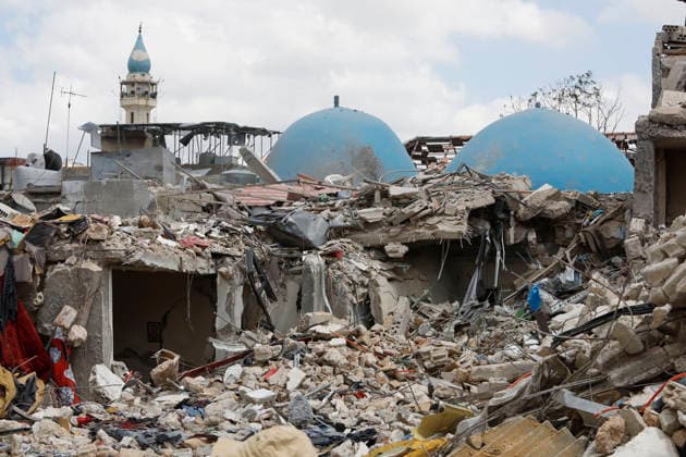 June 15, 2026, Nabatieh, South Lebanon, lebanon: Photos document the extensive destruction in the historic Saray district and old market of the city of Nabatieh in southern Lebanon, following a series of Israeli airstrikes that caused severe damage to buildings, shops, and infrastructure. The devastation remains visible across large sections of the city. The intensity of regional hostilities has significantly decreased following the announcement of a U.S.-Iran ceasefire agreement brokered by Pakistan, which includes a cessation of hostilities across multiple fronts, including Lebanon. Nabatieh lebanon - ZUMAb339 20260615_znp_b339_001 Copyright: xAbdulxKaderxAlxBayx