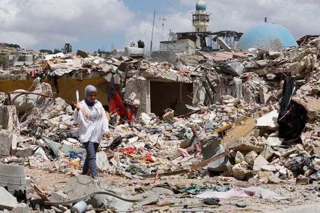 June 15, 2026, Nabatieh, South Lebanon, lebanon: Photos document the extensive destruction in the historic Saray district and old market of the city of Nabatieh in southern Lebanon, following a series of Israeli airstrikes that caused severe damage to buildings, shops, and infrastructure. The devastation remains visible across large sections of the city. The intensity of regional hostilities has significantly decreased following the announcement of a U.S.-Iran ceasefire agreement brokered by Pakistan, which includes a cessation of hostilities across multiple fronts, including Lebanon. Nabatieh lebanon - ZUMAb339 20260615_znp_b339_003 Copyright: xAbdulxKaderxAlxBayx
