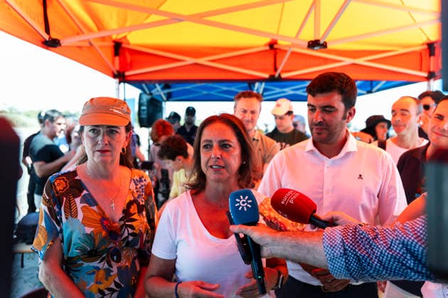 Release of several loggerhead turtles in Mojacar Almeria The acting Minister of Sustainability and Environment, Catalina Garcia, attends the media after participating in the release of several loggerhead turtles on the Rumina beach in the Almeria town of Mojacar On June 15, 2026 in Mojacar, Almeria Andalucia, Spain 15 JUNE 2026 Marian Leó Mojacar, Almeria Andalucia, Spain Mojacar, Almeria Andalucia, Spain  Copyright: xMarianxLeonx 7598606