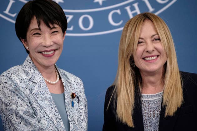 Official Visit of Japanese Prime Minister Sanae Takaichi to Italy Italian Prime Minister Giorgia Meloni meets with Japanese Prime Minister Sanae Takaichi during her official visit to Italy. The bilateral meeting focuses on strengthening cooperation between Italy and Japan on key political, economic, and international issues. Rome, June 15, 2026. Rome Italy Copyright: xAndreaxCalandrax