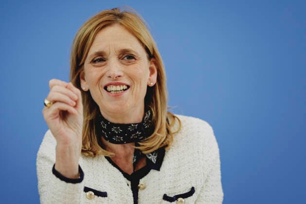 Karin Prien (CDU), Bundesministerin fuer Bildung, Familie, Senioren, Frauen und Jugend, aufgenommen im Rahmen der Pressekonferenz zur Veroeffentlichung des Berichts Bildung in Deutschland 2026 in Berlin, 15.06.2026. Berlin Deutschland *** Karin Prien (CDU), Federal Minister for Education, Family Affairs, Senior Citizens, Women, and Youth, photographed during a press conference marking the release of the report Education in Germany 2026 in Berlin, June 15, 2026, Berlin, Germany,detected_source_language Copyright: xFlorianxGaertnerx