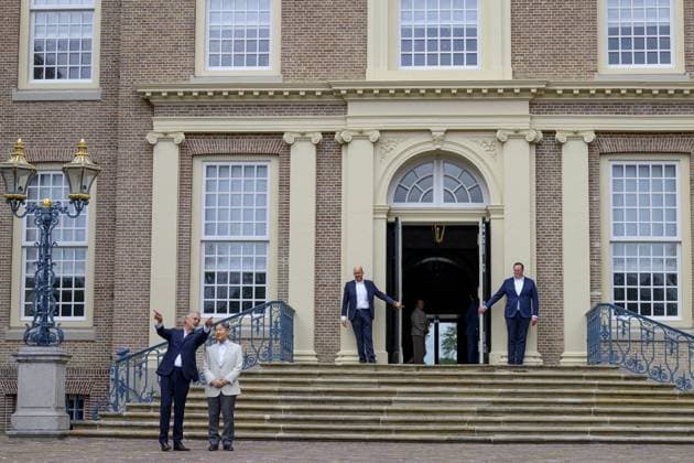 Apeldoorn, The Netherlands, 2026-06-15 15:14:46 APELDOORN, 15-06-2026, Het Loo Palace At the invitation of King Willem Alexander and Queen Maxima, Emperor Naruhito of Japan is paying a state visit to the Netherlands. Emperor Naruhito is accompanied by Empress Masako. The state visit is a confirmation of the close and historic relationship between Japan and the Netherlands. The countries share 426 years of bilateral relations. PHOTO: NLBeeld Patrick van Emst In the photo: Emperor Naruhito for a photo opportunity at Het Loo Palace Credit: NL Beeld Patrick van Emst  Copyright: xx x
