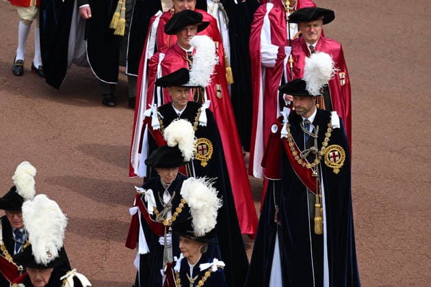 The King, Queen and Members of the Royal Family at Windsor Castle for Garter day Prince William and Princess Anne in their garter robes. GARTER DAY AT WINDSOR CASTLE Monday, 15th June 2026 Engagement: The King and Queen and Members of the Royal Family will attend a Service for the Most Noble Order of the Garter at St George™s Chapel, Windsor Castle, on Monday 15th June 2026. St George™s Chapel, Windsor Castle, SL4 1NJ. Their Majesties The King and Queen and Members of the Royal Family will walk in procession from Windsor Castle to St George™s Chapel to attend the annual Order of the Garter service. Following the service, Their Majesties and Members of the Royal Family will depart by carriages for their return journey to the Castle.  Copyright: xTonyxKershawx xPAxROTAx-xB68x xAvalonx 1110359181