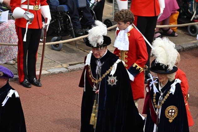 The King, Queen and Members of the Royal Family at Windsor Castle for Garter day King Charles III and Queen Camilla in their garter robes. GARTER DAY AT WINDSOR CASTLE Monday, 15th June 2026 Engagement: The King and Queen and Members of the Royal Family will attend a Service for the Most Noble Order of the Garter at St George™s Chapel, Windsor Castle, on Monday 15th June 2026. St George™s Chapel, Windsor Castle, SL4 1NJ. Their Majesties The King and Queen and Members of the Royal Family will walk in procession from Windsor Castle to St George™s Chapel to attend the annual Order of the Garter service. Following the service, Their Majesties and Members of the Royal Family will depart by carriages for their return journey to the Castl  Copyright: xTonyxKershawx xPAxROTAx-xB68x xAvalonx 1110359203
