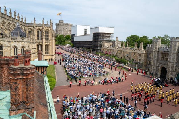 The King, Queen and Members of the Royal Family at Windsor Castle for Garter day The annual Order of the Garter service at St. George s Chapel. GARTER DAY AT WINDSOR CASTLE Monday, 15th June 2026 Engagement: The King and Queen and Members of the Royal Family will attend a Service for the Most Noble Order of the Garter at St George™s Chapel, Windsor Castle, on Monday 15th June 2026. St George™s Chapel, Windsor Castle, SL4 1NJ. Their Majesties The King and Queen and Members of the Royal Family will walk in procession from Windsor Castle to St George™s Chapel to attend the annual Order of the Garter service. Following the service, Their Majesties and Members of the Royal Family will depart by carriages for their return journey to the  Copyright: xTonyxKershawx xPAxROTAx-xB68x xAvalonx 1110359215