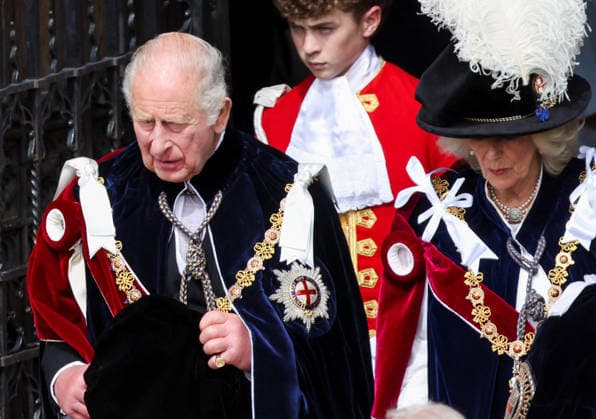 Order of the Garter Service 2026 Britain s King Charles and Queen Camilla leave St George s Chapel on the day of the annual Order of the Garter Service at Windsor Castle, in Windsor, Britain, June 15, 2026., Credit:Toby Shepheard PA ROTA - B68 Avalon UNITED KINGDOM, WINDSOR  Copyright: xTobyxShepheardx xPAxROTAx-xB68x xAvalonx 1110378382