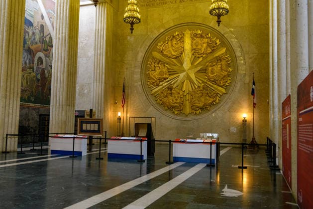June 15, 2026, Dallas, Texas, USA: In celebration of the 250th anniversary of the United States, a rare, original copy of the Declaration of Independence will temporarily be on display at the Hall of State from June 15 to July 17, 2026 alongside other historic documents from the Dallas Historical SocietyÃ¢â‚¬â ¢s collection...Dallas is home to the Lost Copy of the United States Declaration of Independence, a rare original Dunlap broadside printed on the night of July 4, 1776. It is the only copy known to exist west of the Mississippi River...When the Continental Congress adopted the Declaration of Independence in Philadelphia, printer John Dunlap was commissioned to produce about 200 broadsides to be distributed across the colonies. - ZUMAa183 20260615_znp_a183_005 Copyright: xAvixAdelmanx