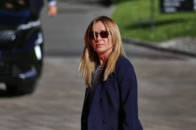 Évian-les-Bains, Frankreich, 15.06.2026: G7-Gipfel: Giorgia Meloni, Ministerpräsidentin von Italien, kommt an *** Évian-les-Bains, France, June 15, 2026 G7 Summit Copyright: xdtsxNachrichtenagenturx dts_123134