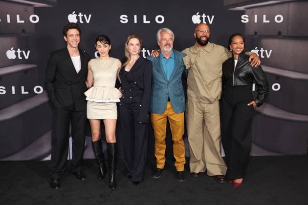 LOS ANGELES, CALIFORNIA - JUNE 15: Ashley Zukerman, Jessica Henwick, Rebecca Ferguson, Graham Yost, Common and Alexandria Riley at Apple TV+ s Silo Season 3 Photo Call at Four Seasons Hotel Los Angeles at Beverly Hills on June 15, 2026 in Los Angeles, California. Credit: USA - ZUMAa123 20260615_zaa_a123_056 Copyright: xAdMediax